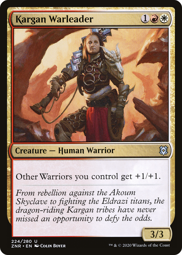 Kargan Warleader [Zendikar Rising] Foil