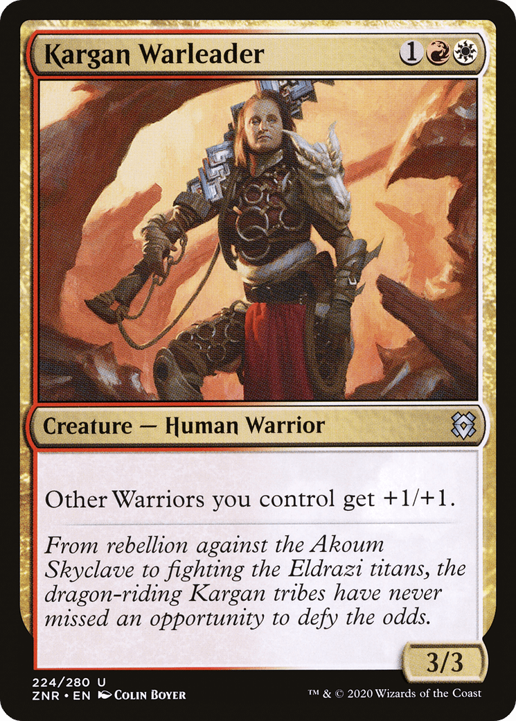 Kargan Warleader [Zendikar Rising] Foil