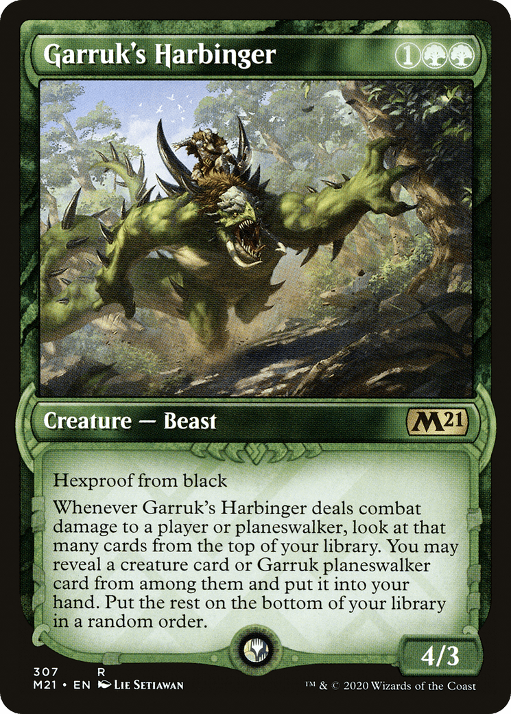 Garruk's Harbinger (Showcase) [Core Set 2021] Foil
