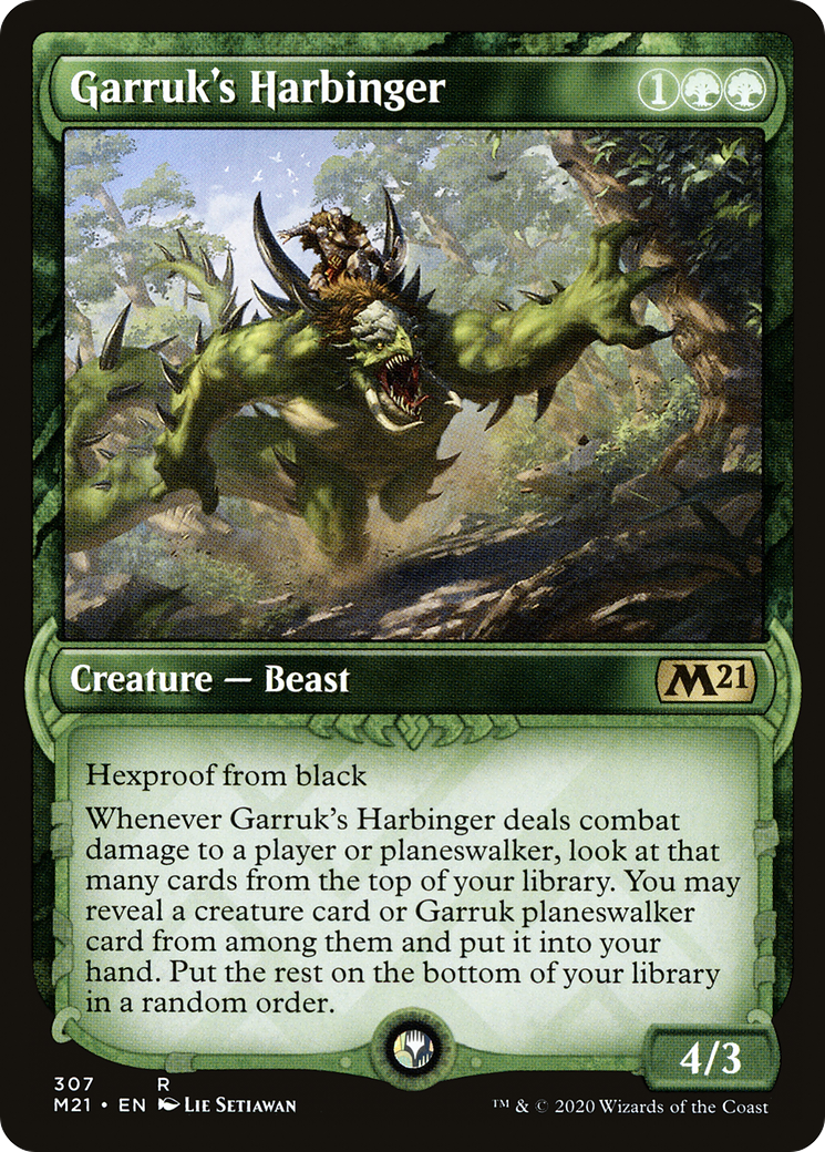 Garruk's Harbinger (Showcase) [Core Set 2021] Foil