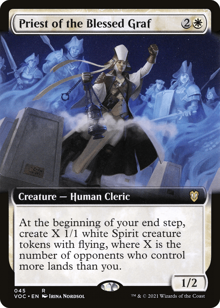Priest of the Blessed Graf (Extended Art) [Innistrad: Crimson Vow Commander]