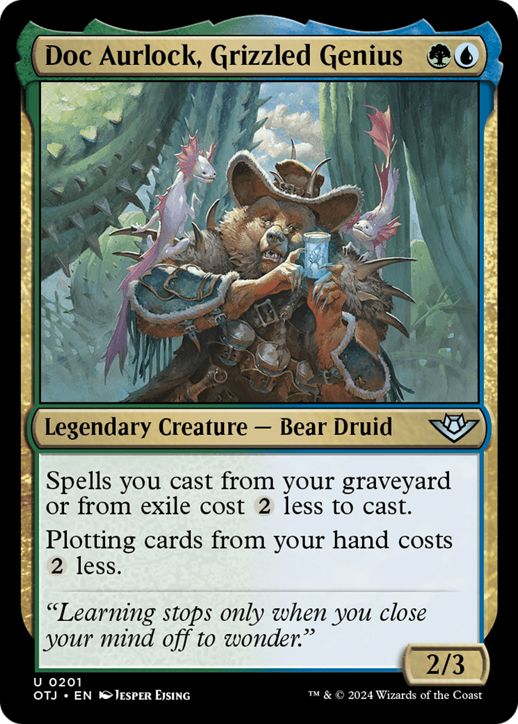 Doc Aurlock, Grizzled Genius [Outlaws of Thunder Junction] Foil