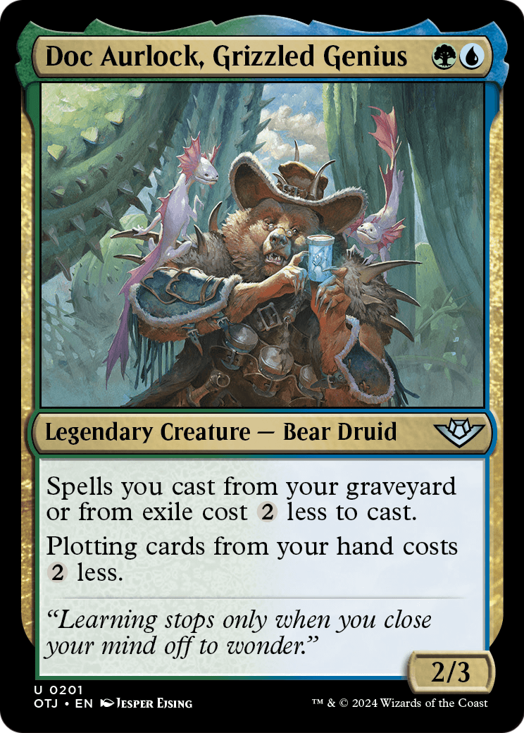 Doc Aurlock, Grizzled Genius [Outlaws of Thunder Junction] Foil
