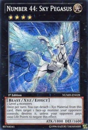 Number 44: Sky Pegasus [NUMH-EN028] Secret Rare