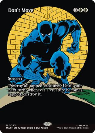 Don't Move (Borderless) |  Foil (043) [Marvel Universe Eternal-Legal]