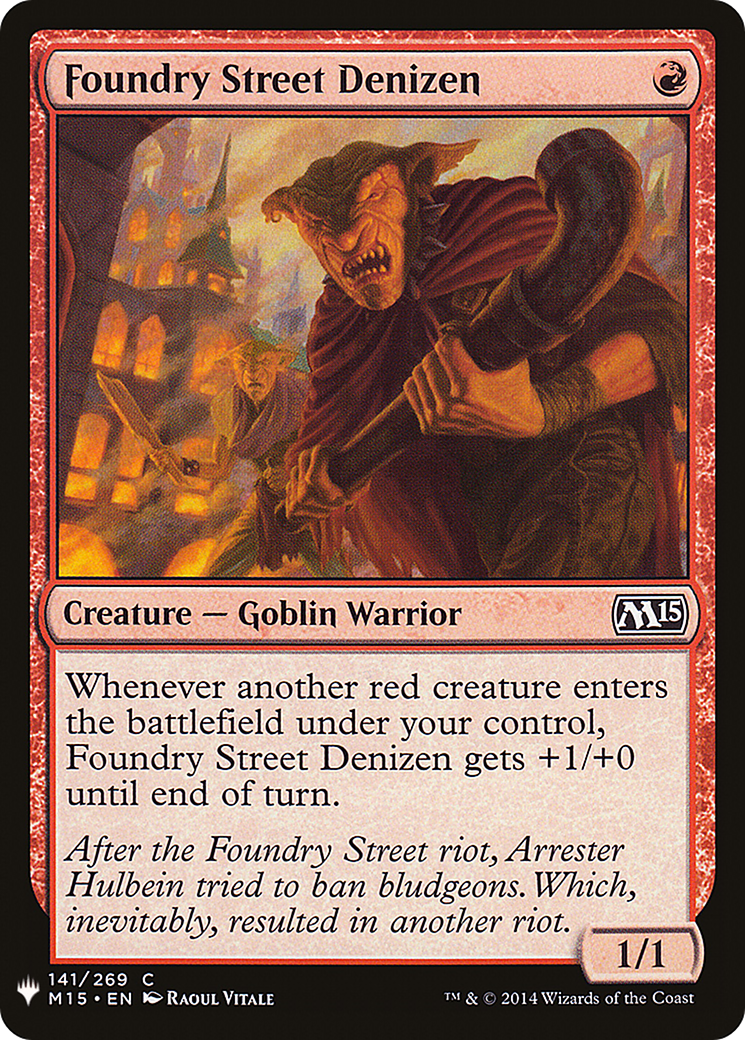 Foundry Street Denizen |  (M15-141) [The List]