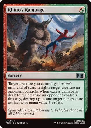 Rhino's Rampage |  Foil (823) [Commander: Marvel Super Heroes]