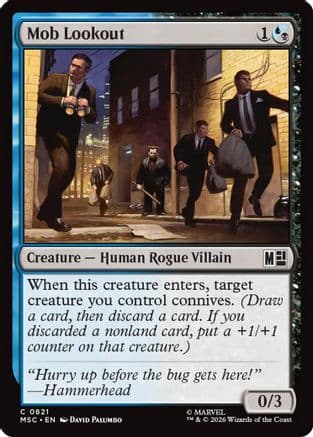 Mob Lookout |  Foil (821) [Commander: Marvel Super Heroes]
