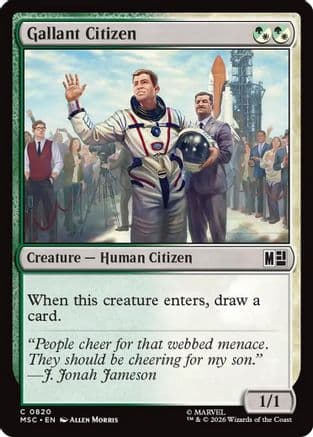 Gallant Citizen |  Foil (820) [Commander: Marvel Super Heroes]