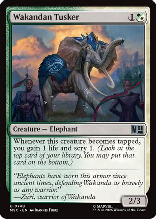 Wakandan Tusker |  Foil (748) [Commander: Marvel Super Heroes]