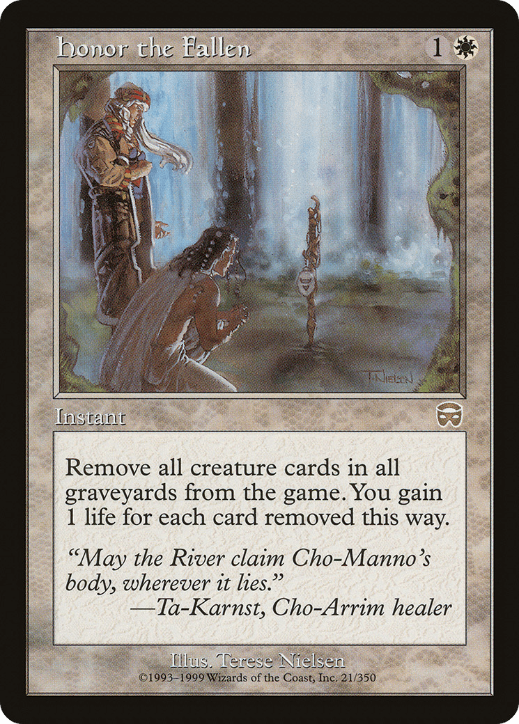 Honor the Fallen [Mercadian Masques] Foil