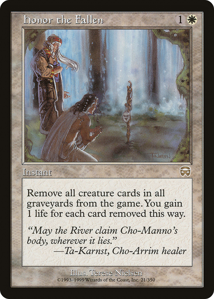 Honor the Fallen [Mercadian Masques] Foil