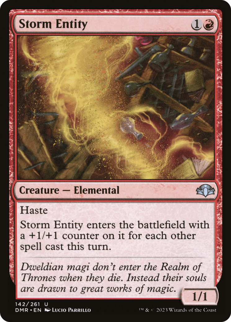 Storm Entity [Dominaria Remastered] Foil