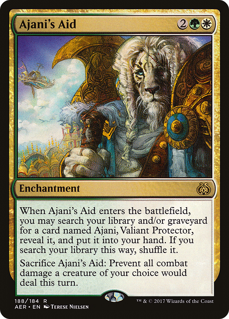 Ajani's Aid (188) [Aether Revolt]  Foil
