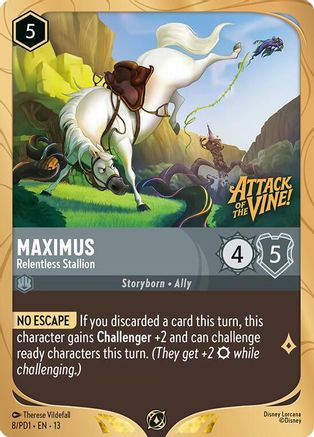 Maximus - Relentless Stallion | Holofoil (8) [Disney Lorcana Promo Cards]
