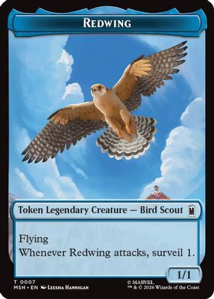 Redwing // Zabu Double-Sided Token |  (7 // 16) [Marvel Super Heroes]