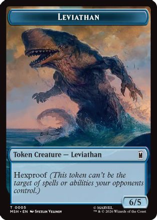 Leviathan // Food Double-Sided Token |  (5 // 19) [Marvel Super Heroes]