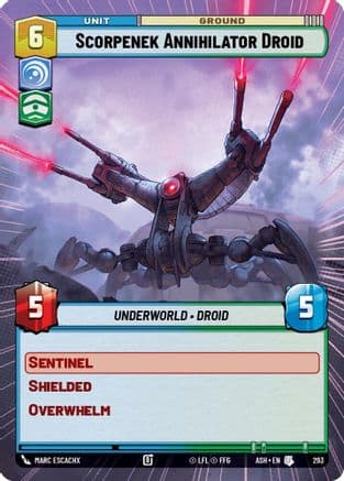 Scorpenek Annihilator Droid (Hyperspace) |  (293)  [Ashes of the Empire]