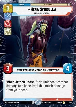 Hera Syndulla - Renegade General (Hyperspace) |  (295)  [Ashes of the Empire]