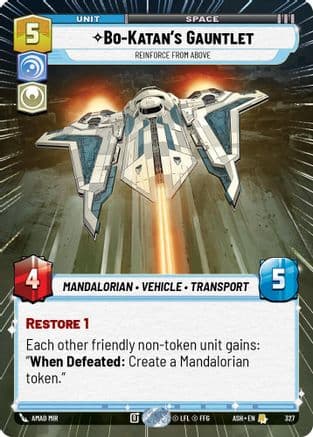 Bo-Katan's Gauntlet - Reinforce from Above (Hyperspace) |  (327)  [Ashes of the Empire]