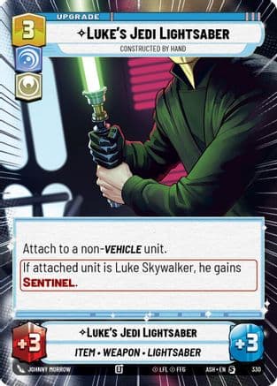 Luke's Jedi Lightsaber - Constructed by Hand (Hyperspace) |  (330)  [Ashes of the Empire]
