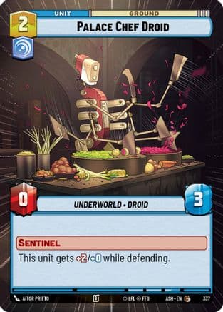Palace Chef Droid (Hyperspace) |  (337)  [Ashes of the Empire]