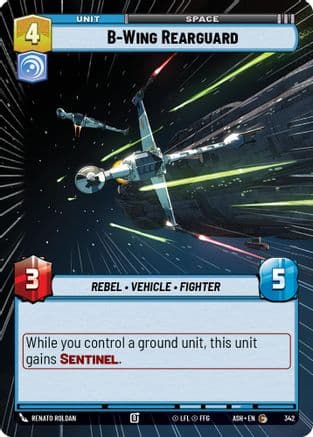 B-Wing Rearguard (Hyperspace) |  (342)  [Ashes of the Empire]