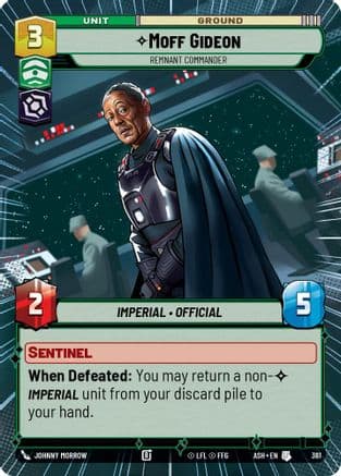 Moff Gideon - Remnant Commander (Hyperspace) |  (361)  [Ashes of the Empire]