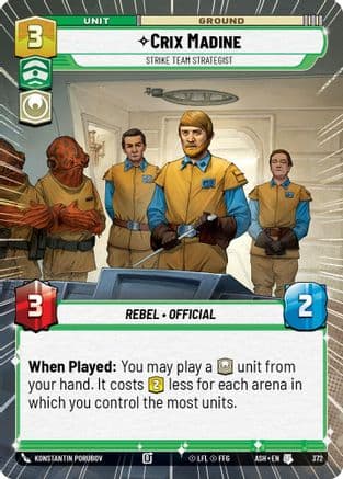 Crix Madine - Strike Team Strategist (Hyperspace) |  (372)  [Ashes of the Empire]