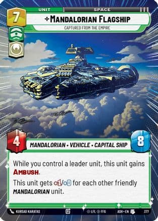 Mandalorian Flagship - Captured from the Empire (Hyperspace) |  (377)  [Ashes of the Empire]