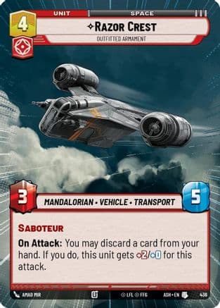 Razor Crest - Outfitted Armament (Hyperspace) |  (436)  [Ashes of the Empire]