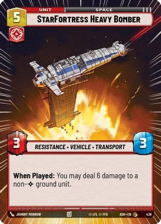 StarFortress Heavy Bomber (Hyperspace) |  (438)  [Ashes of the Empire]
