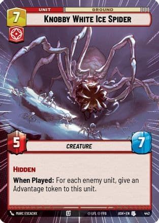Knobby White Ice Spider (Hyperspace) |  (442)  [Ashes of the Empire]