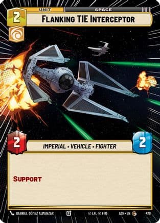 Flanking TIE Interceptor (Hyperspace) |  (479)  [Ashes of the Empire]