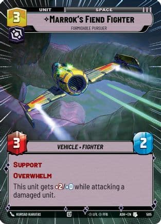 Marrok's Fiend Fighter - Formidable Pursuer (Hyperspace) |  (505)  [Ashes of the Empire]