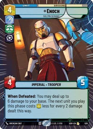 Enoch - Solemn Servant (Hyperspace Foil) | Foil (529)  [Ashes of the Empire]