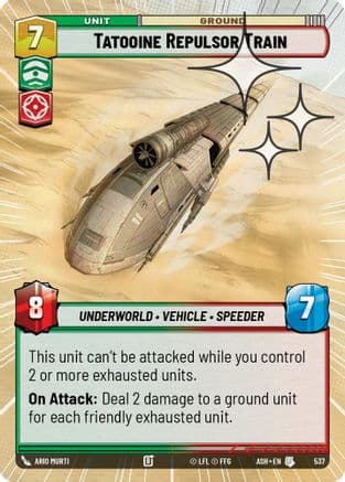 Tatooine Repulsor Train (Hyperspace Foil) | Foil (537)  [Ashes of the Empire]