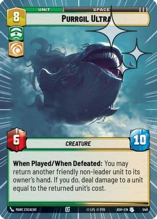 Purrgil Ultra (Hyperspace Foil) | Foil (540)  [Ashes of the Empire]