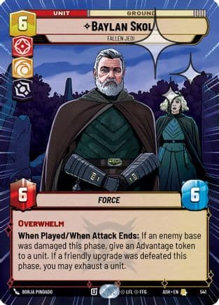 Baylan Skoll - Fallen Jedi (Hyperspace Foil) | Foil (541)  [Ashes of the Empire]