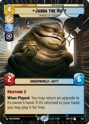 Jabba the Hutt - Eminence of Tatooine (Hyperspace Foil) | Foil (544)  [Ashes of the Empire]