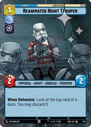 Reanimated Night Trooper (Hyperspace Foil) | Foil (547)  [Ashes of the Empire]