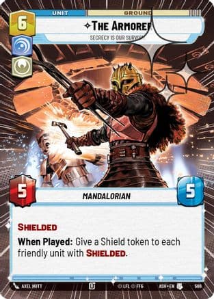 The Armorer - Secrecy is Our Survival (Hyperspace Foil) | Foil (566)  [Ashes of the Empire]