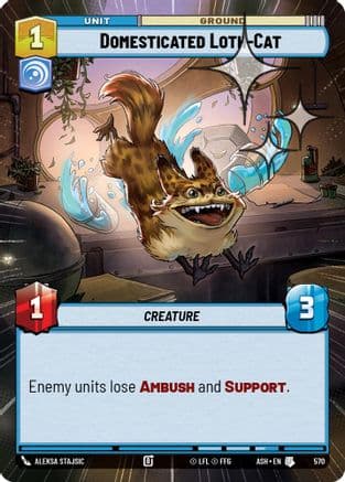 Domesticated Loth-Cat (Hyperspace Foil) | Foil (570)  [Ashes of the Empire]