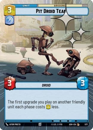 Pit Droid Team (Hyperspace Foil) | Foil (577)  [Ashes of the Empire]