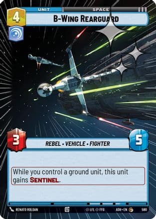 B-Wing Rearguard (Hyperspace Foil) | Foil (580)  [Ashes of the Empire]