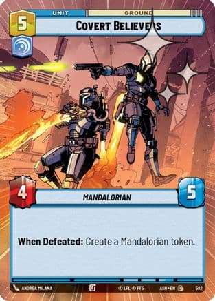 Covert Believers (Hyperspace Foil) | Foil (582)  [Ashes of the Empire]