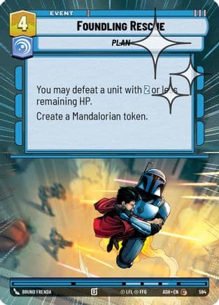 Foundling Rescue (Hyperspace Foil) | Foil (594)  [Ashes of the Empire]
