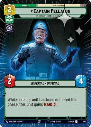 Captain Pellaeon - Plotting from the Shadows (Hyperspace Foil) | Foil (595)  [Ashes of the Empire]
