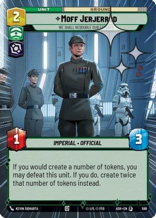 Moff Jerjerrod - We Shall Redouble Our Efforts (Hyperspace Foil) | Foil (596)  [Ashes of the Empire]