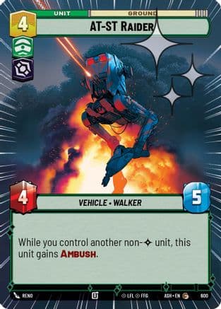 AT-ST Raider (Hyperspace Foil) | Foil (600)  [Ashes of the Empire]